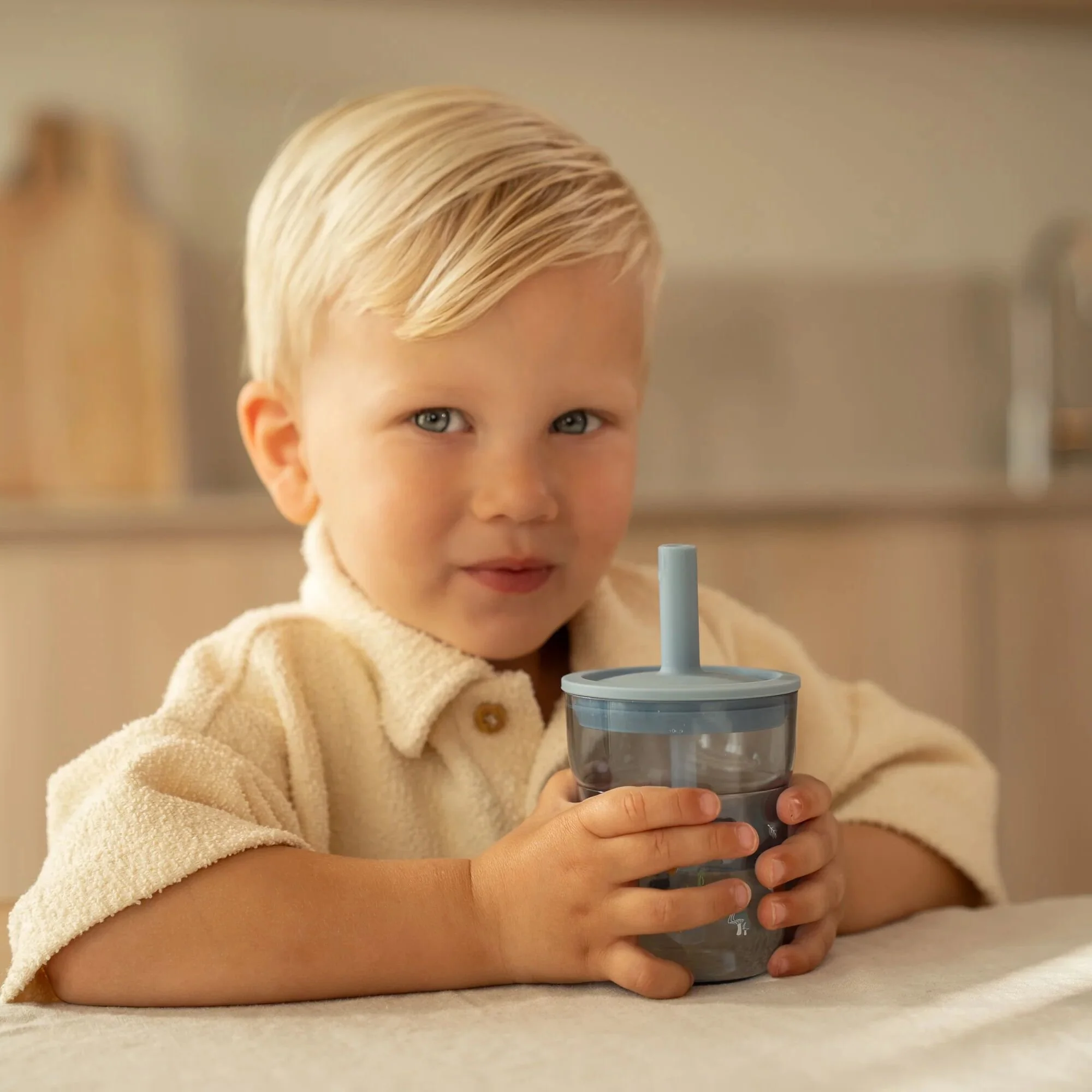 Kinderglas 250 ml Met Rietje Forest Friends