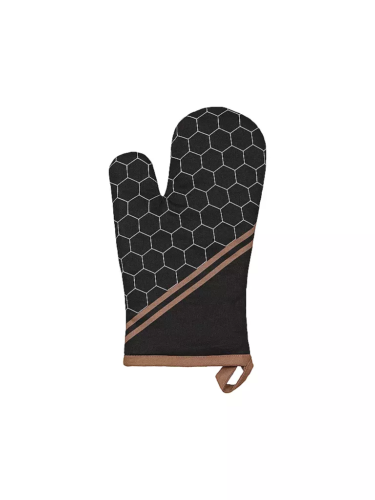 STUCO Ofenhandschuh 18x30cm Mesh schwarz