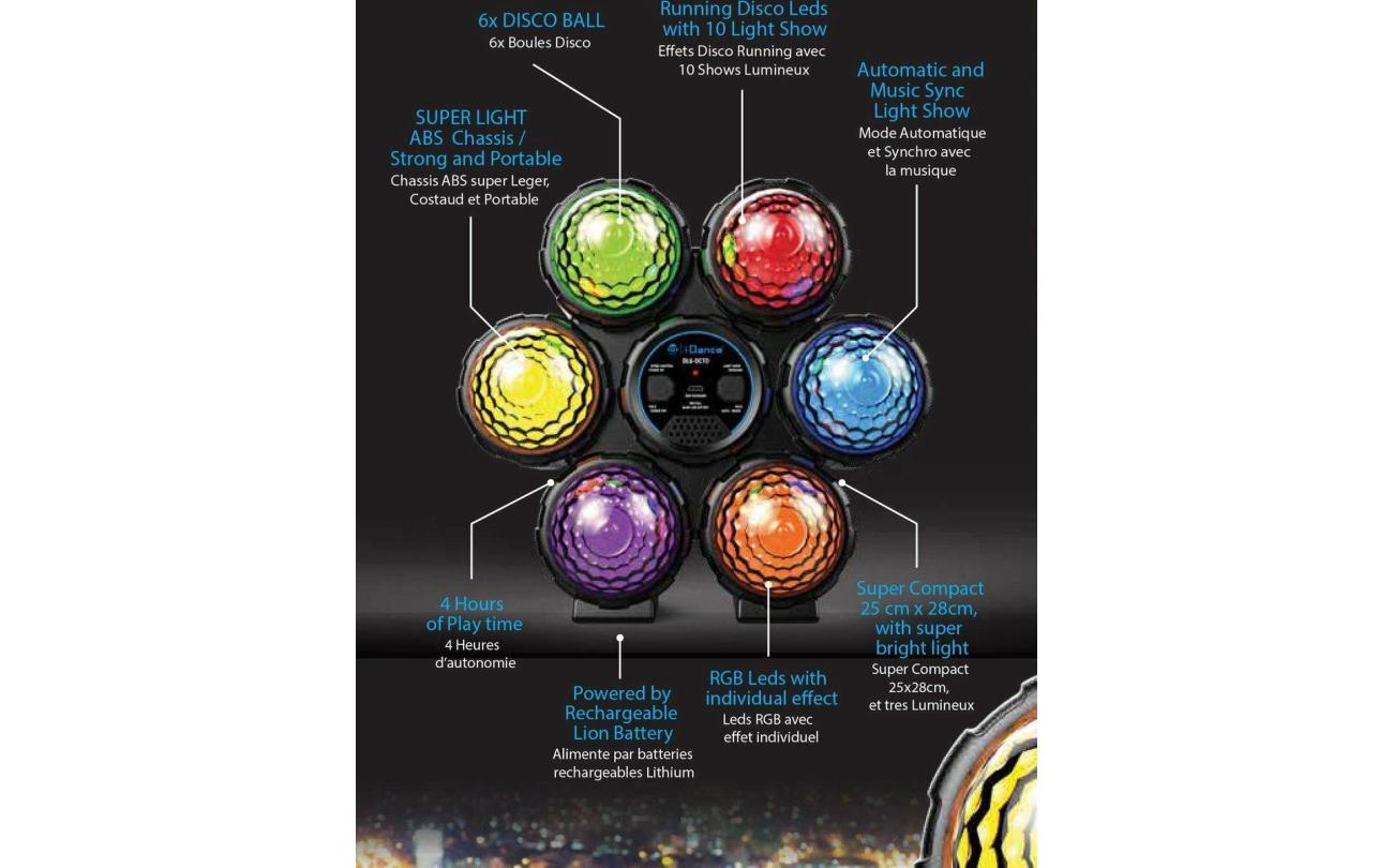iDance Disco Lights met 6 discoballen