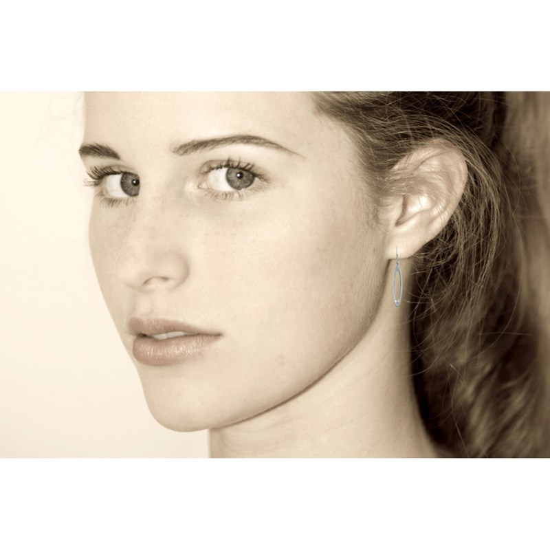 Boucles d'Oreilles Argent Ovales Ajourés