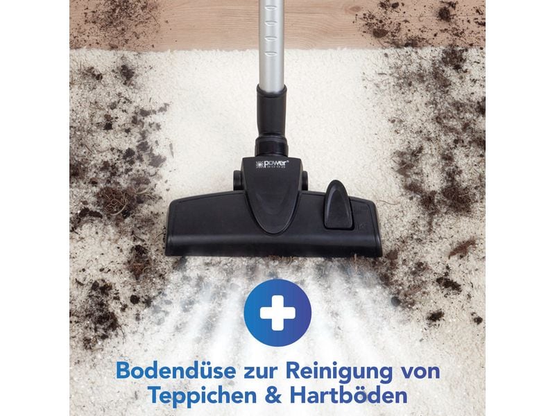 CLEANmaxx Akku-Hand- und Stielsauger Anthrazit/Blau Kabelloser Akkusauger