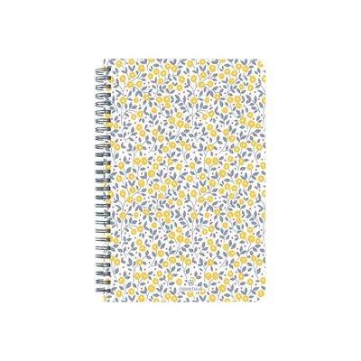 Oberthur Bilbao - Carnet de notes souple - B6 - ligné - 200 pages - fleurs
