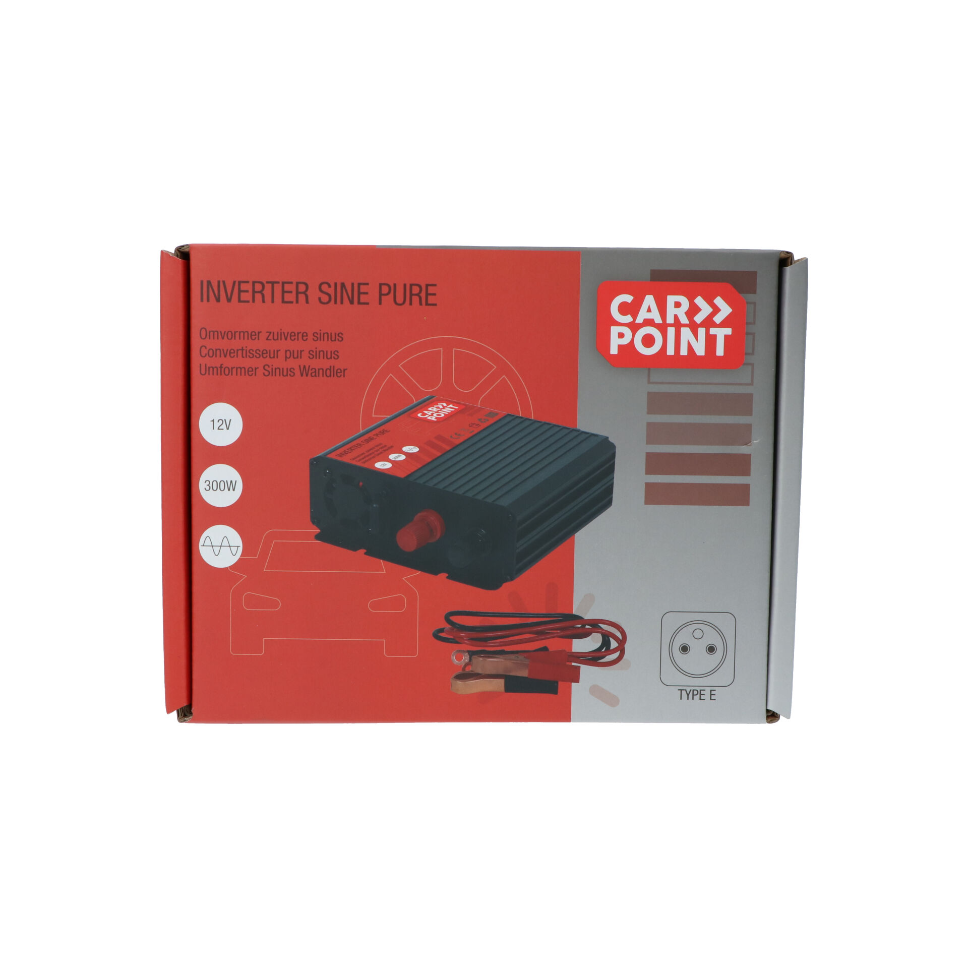 Carpoint 12V>230V Frans Pure Sinus omvormer - 300 watt