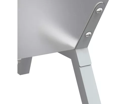 Plateau pour barbecue Argenté 158x42x31 cm Acier inoxydable