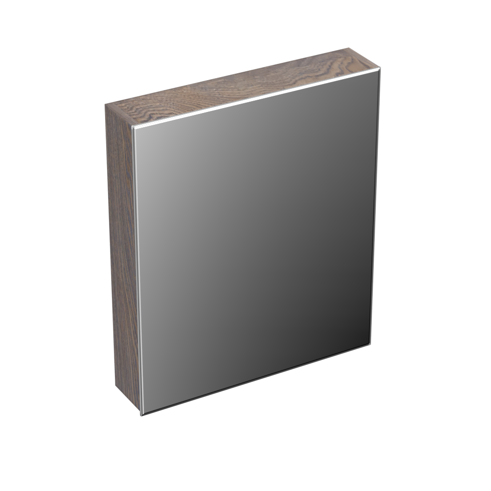 Forzalaqua Uni spiegelkast 60x70cm rechts silver grey