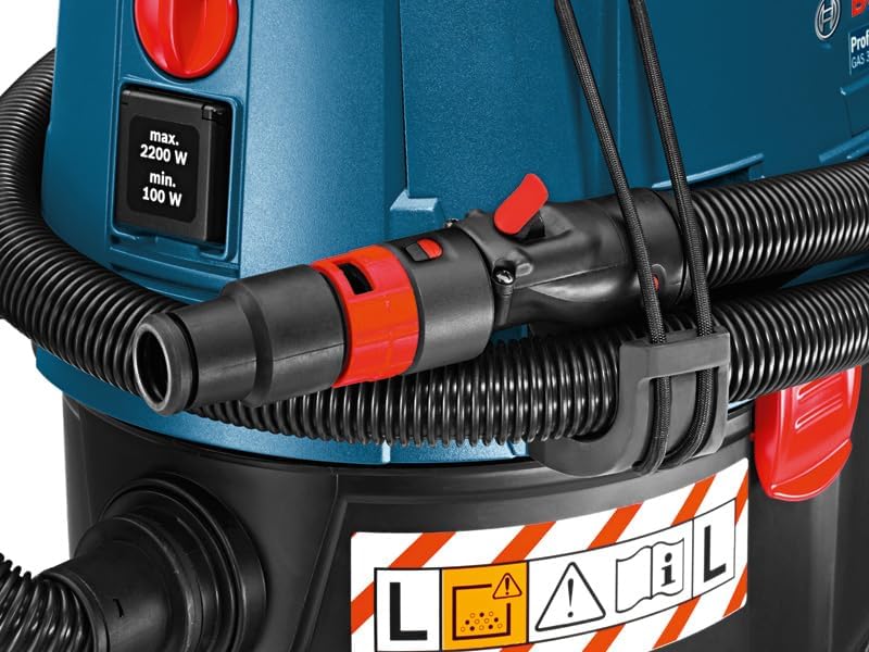 Bosch Professional Nass-/Trockensauger GAS 35 L SFC+ (Leistung 1200 Watt, 35 L Behälter, 3 m Schlauch)