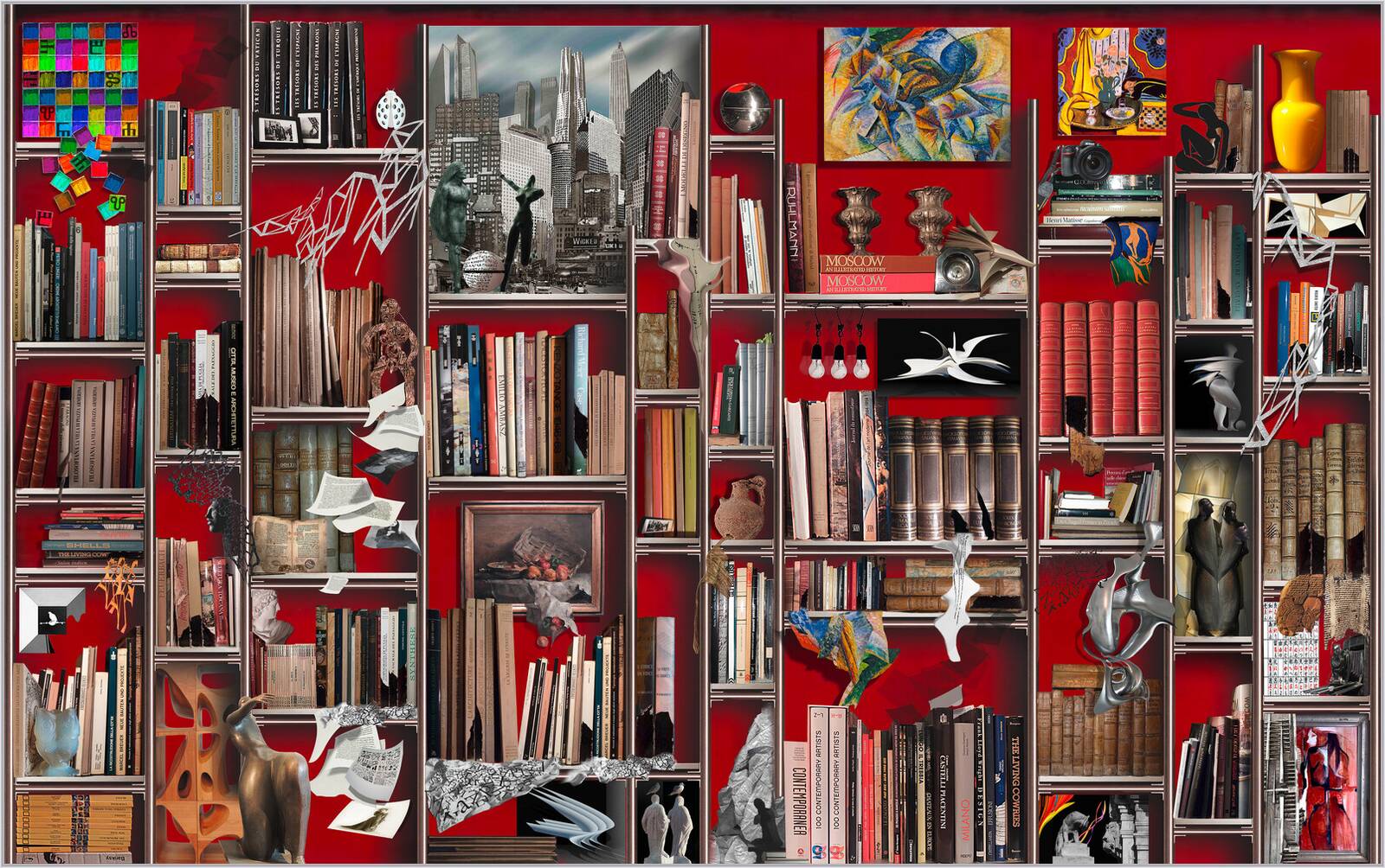 The dreamlike bookcase by Giorgio Lo Cascio - Limited Edition. Edition of: 150. Signed.