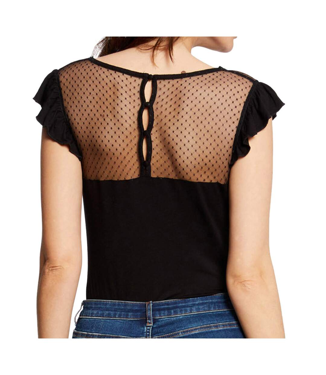 T-shirt Noir Femme Morgan Duchan
