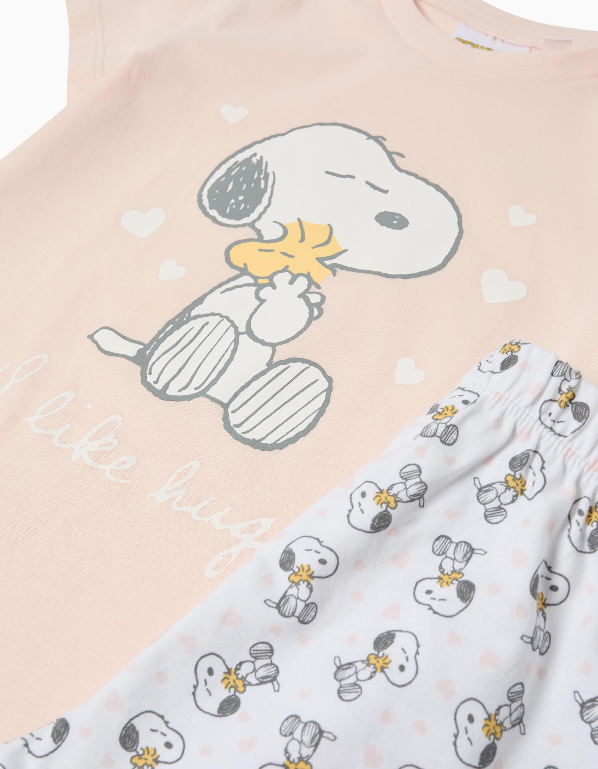Pijama 'Snoopy', Menina, Rosa Claro