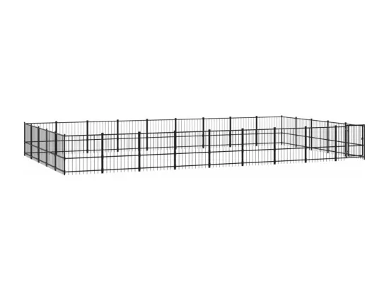 Chenil cage enclos pac noire 873 x 485 x 100 cm 02_0041848