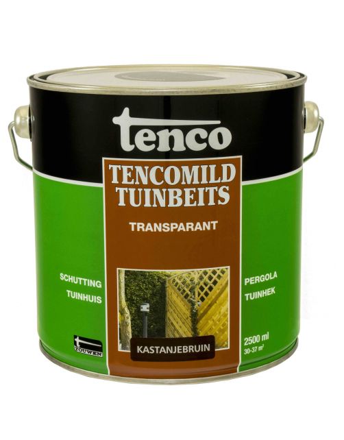 Tenco Tencomild Transparant - Tuinbeits - 2.5 l Kastanjebruin Transparant