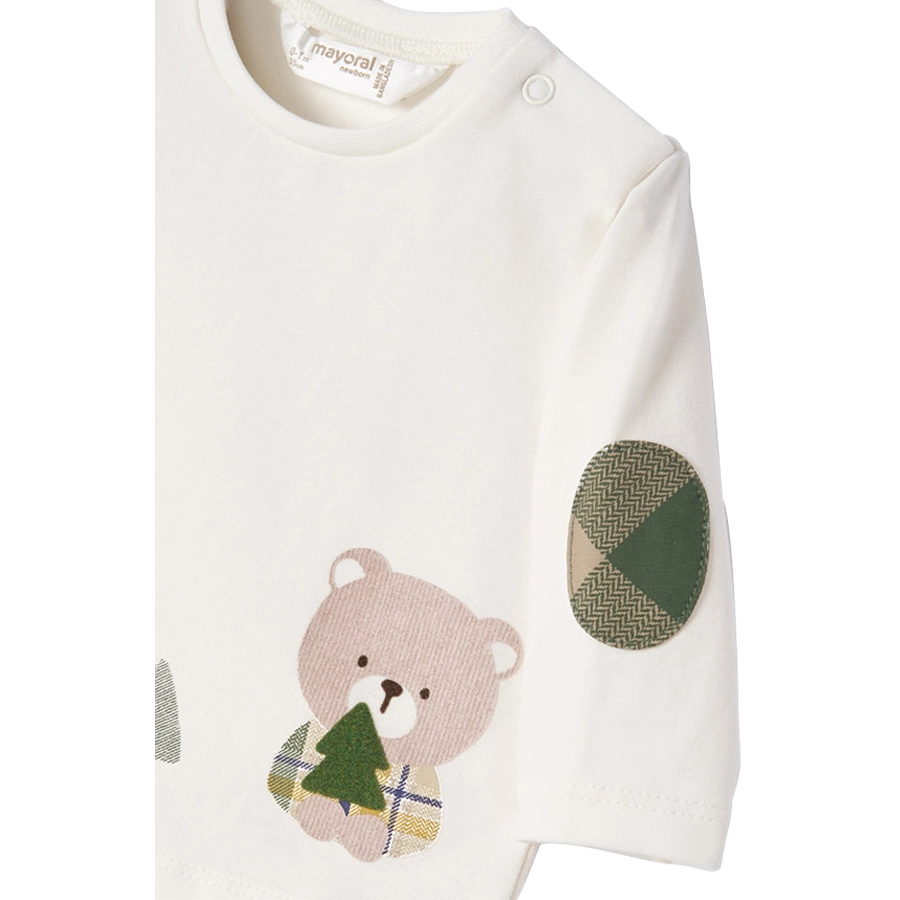 Mayoral 2er Pack Langarmshirt weißgrün