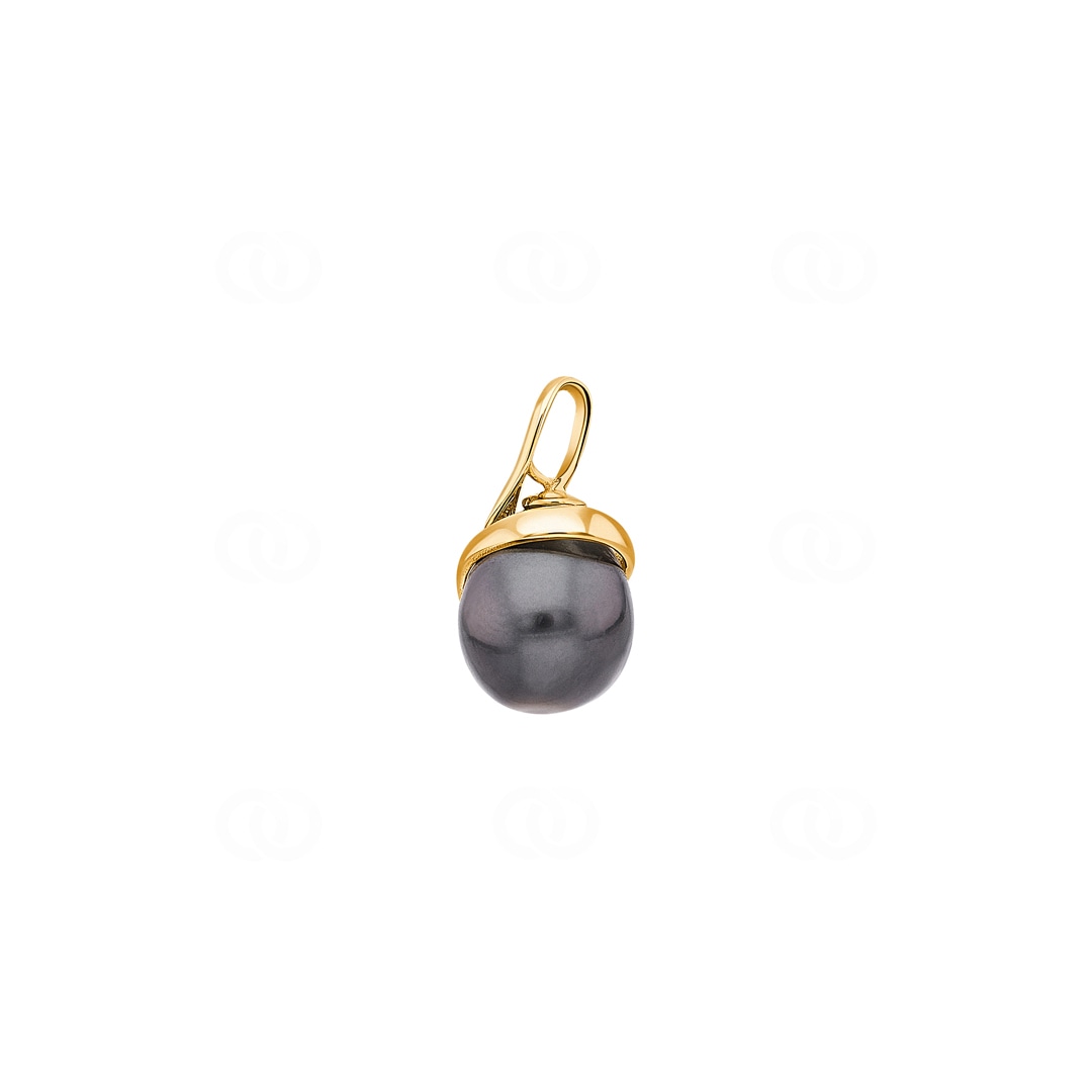 Anhänger 750/18 K Gelbgold mit Tahiti-Kulturperle Ø 10mm