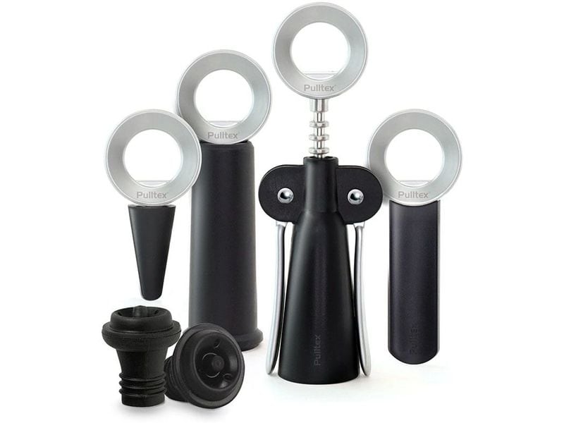 Pulltex Weinset Domestic Schwarz Weinaccessoires für den Haushalt