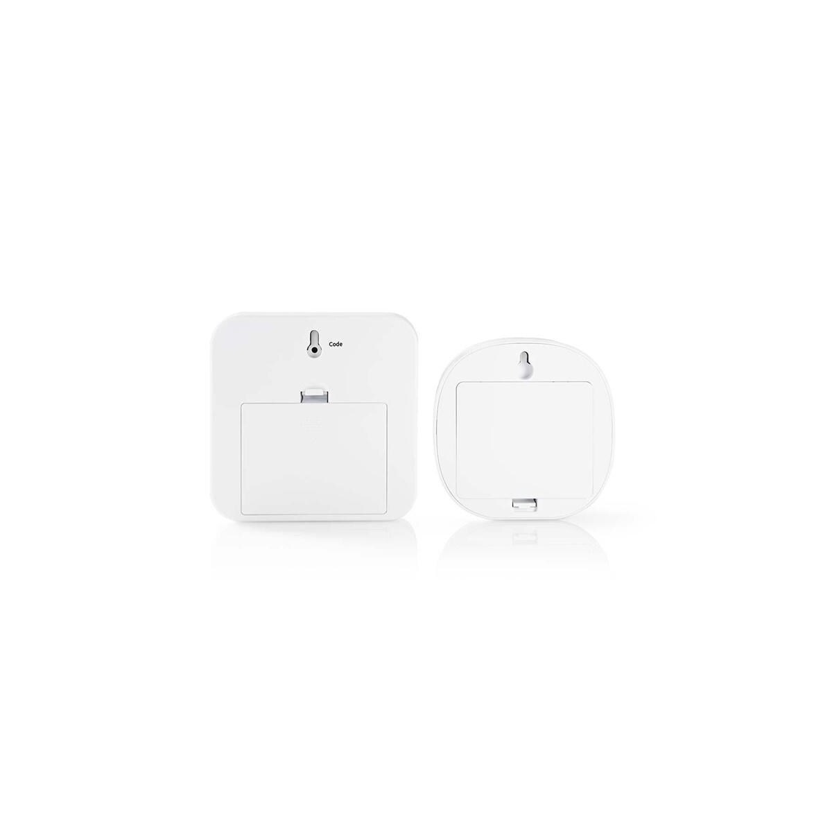 Nedis Bevegelsesdetektor Alarm | Batteri drevet | 6x AA/LR6 | 85 dB | Detektorrekkevidde: 6 m | Vegg | Blå / Hvit