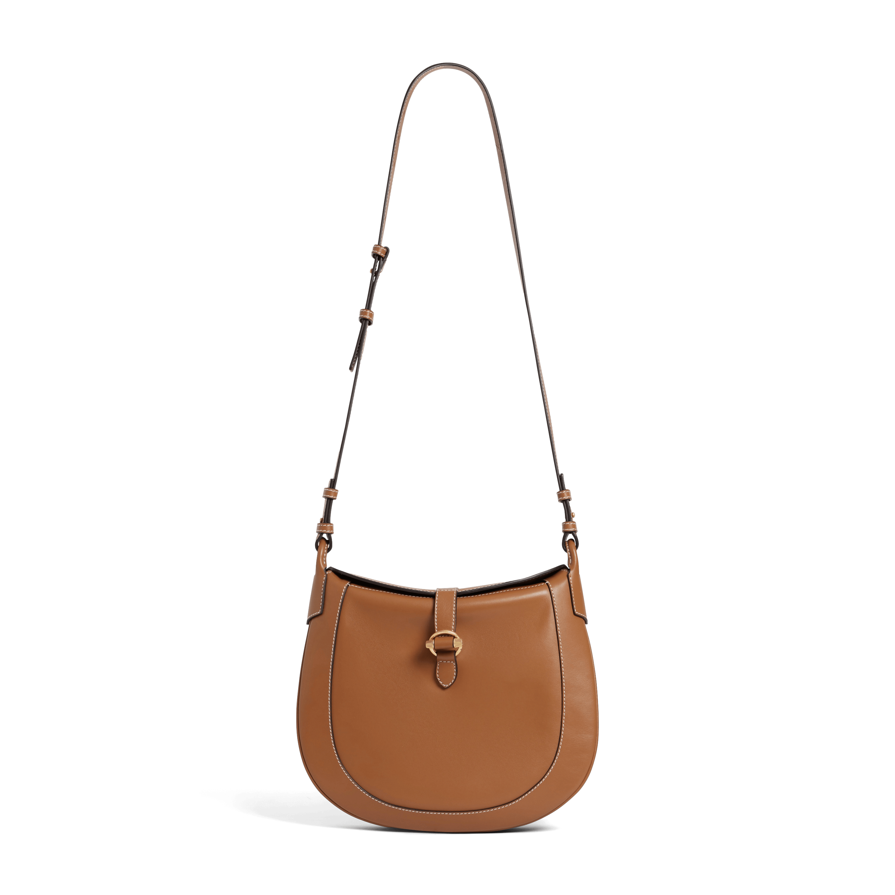 PIA - Sac bandoulière en cuir | Marron