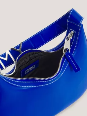 Bolsa de ombro com logo em negrito