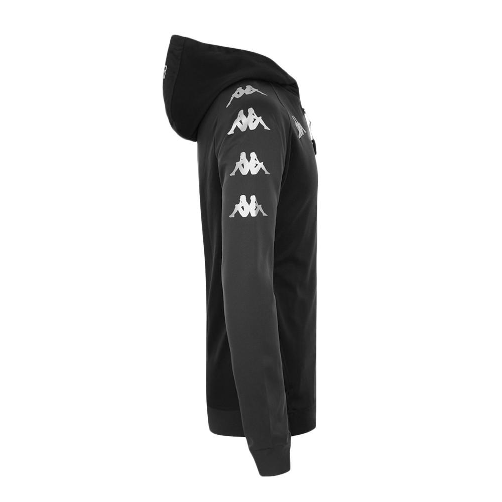 Kappa Veste à capuche Noire Homme Kappa Tortona