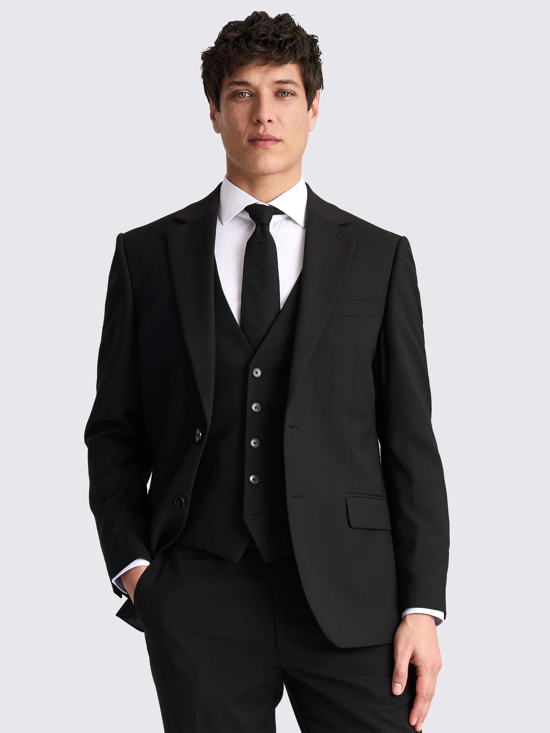 MOSS Regular Fit Notch Lapel Tuxedo Jacket