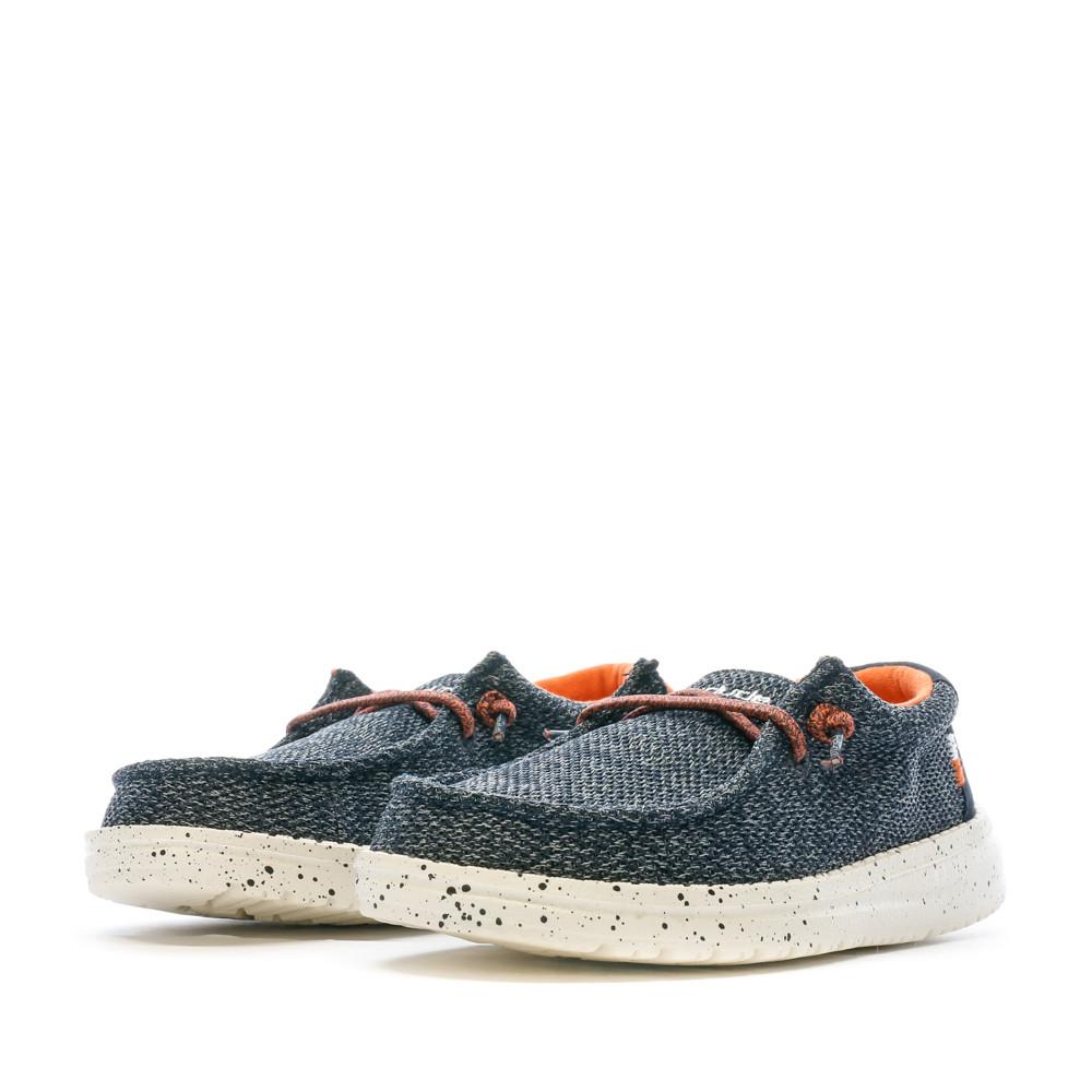 Hey Dude Chaussures Marine Garçon Hey Dude Wally Youth