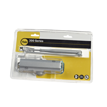 Yale Deurdranger 300-series 68 kg zilver