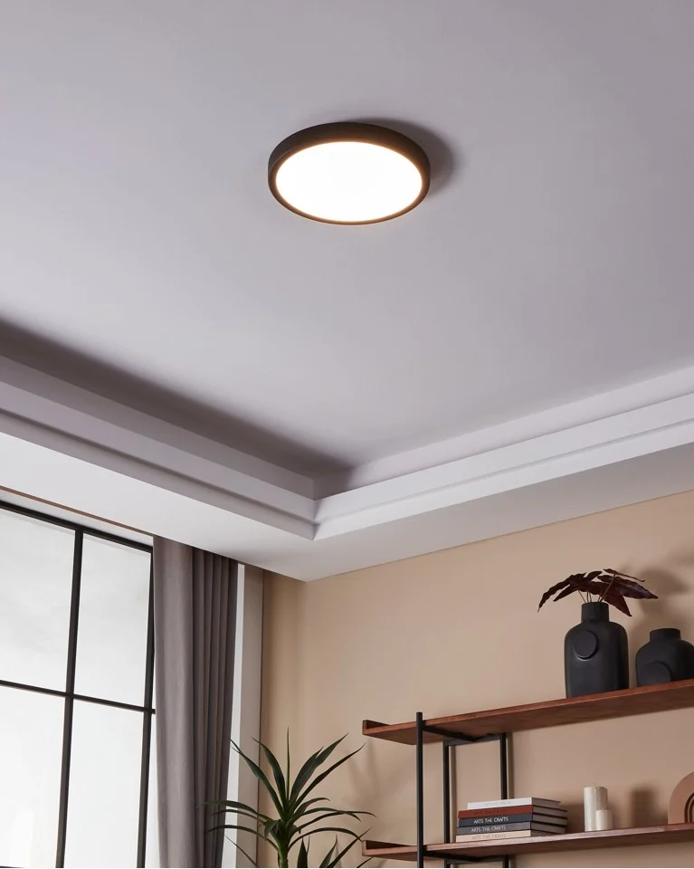 EGLO - Fueva-Z plafond sort Ø28,5 - TW - Zigbee, Bluetooth