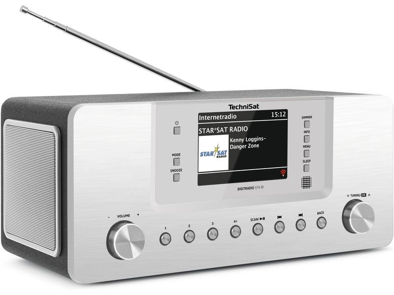 Technisat Internet Radio DigitRadio 574 IR Silber Stationäres Internet-Stereoradio