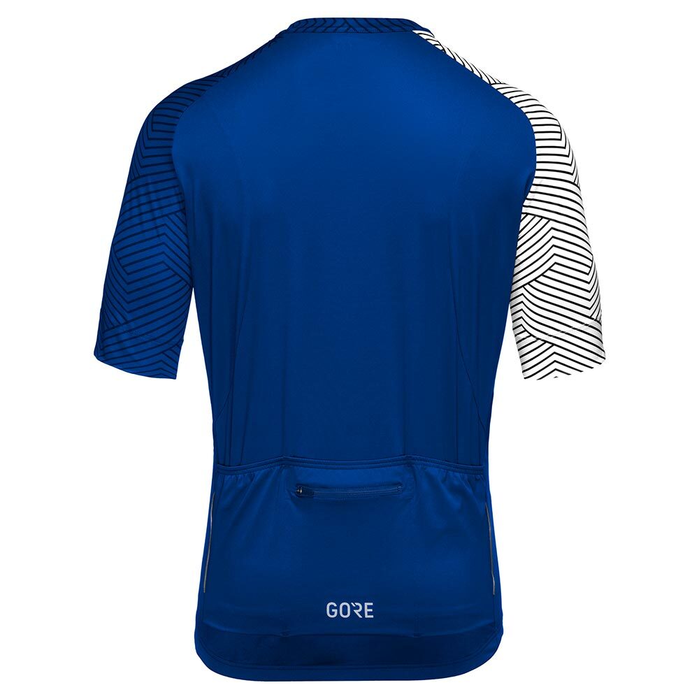 GORE Wear C5 Fietsshirt Korte Mouwen Blauw/Wit Heren