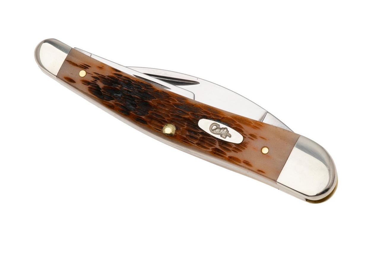 Case Seahorse Whittler Amber Bone, Peach Seed Jig, 30094, 6355WH CS zakmes
