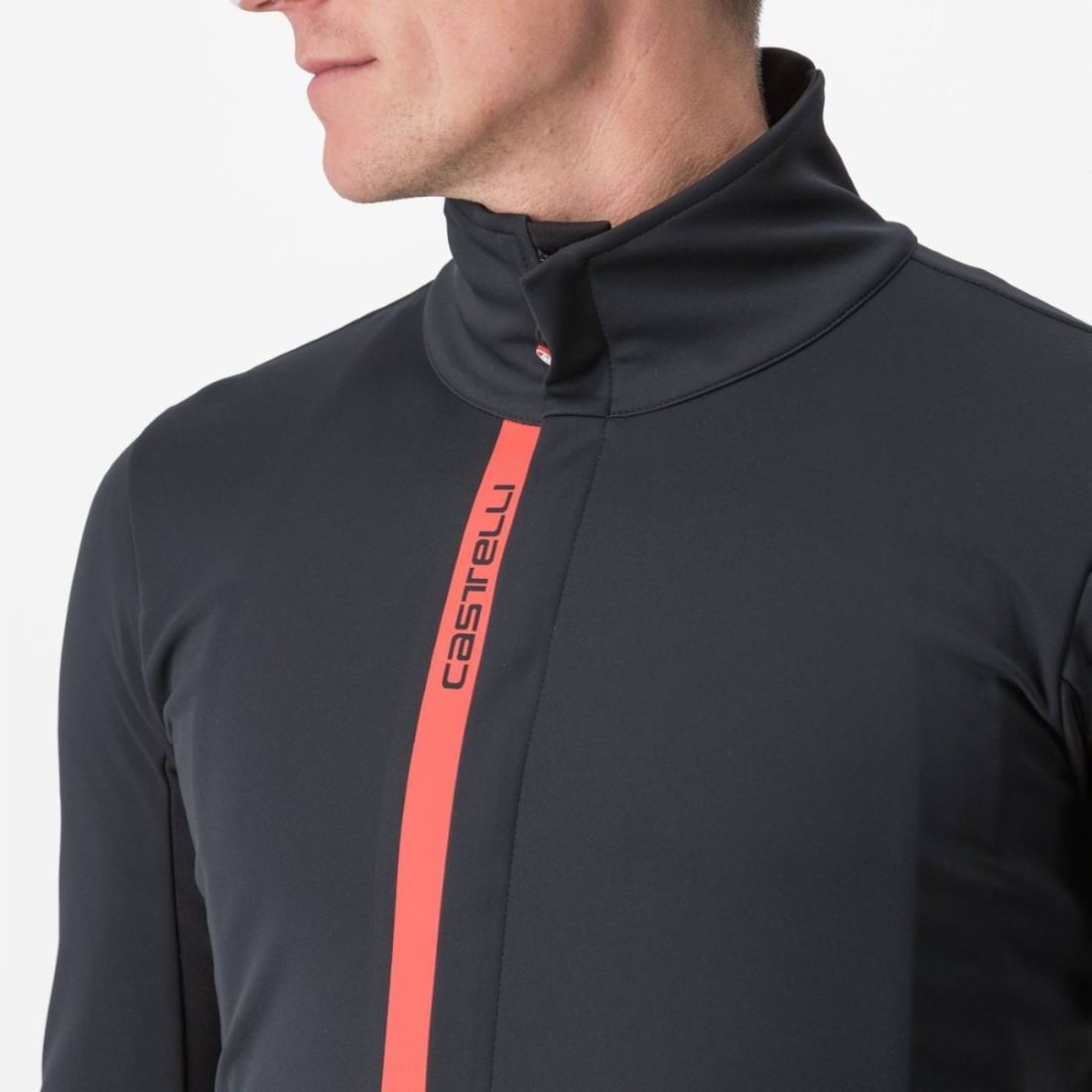 Castelli Entrata cykeljakke sort/rød herre