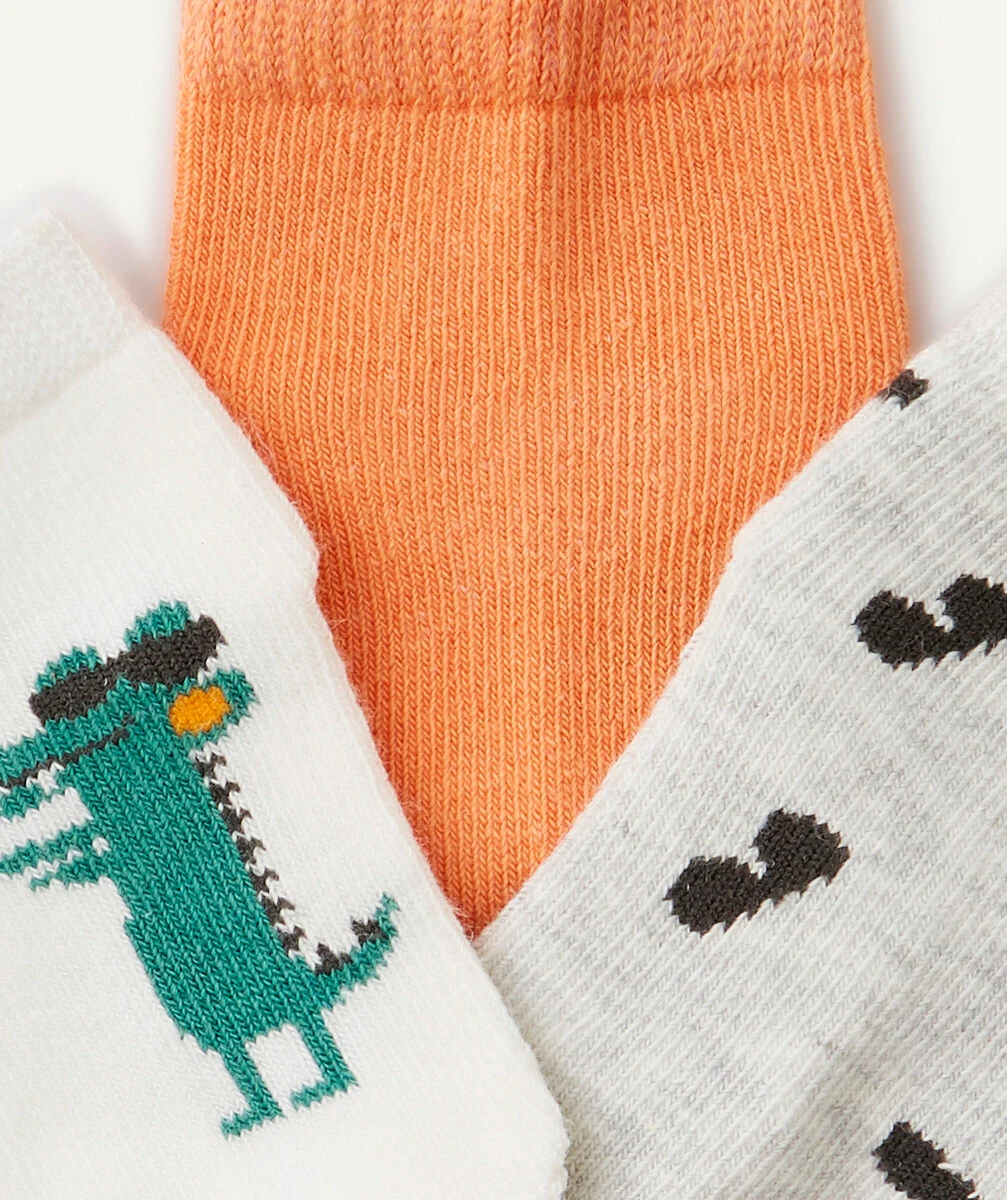 LE LOT DE 3 PAIRES DE CHAUSSETTES UNIES ET IMPRIMÉES