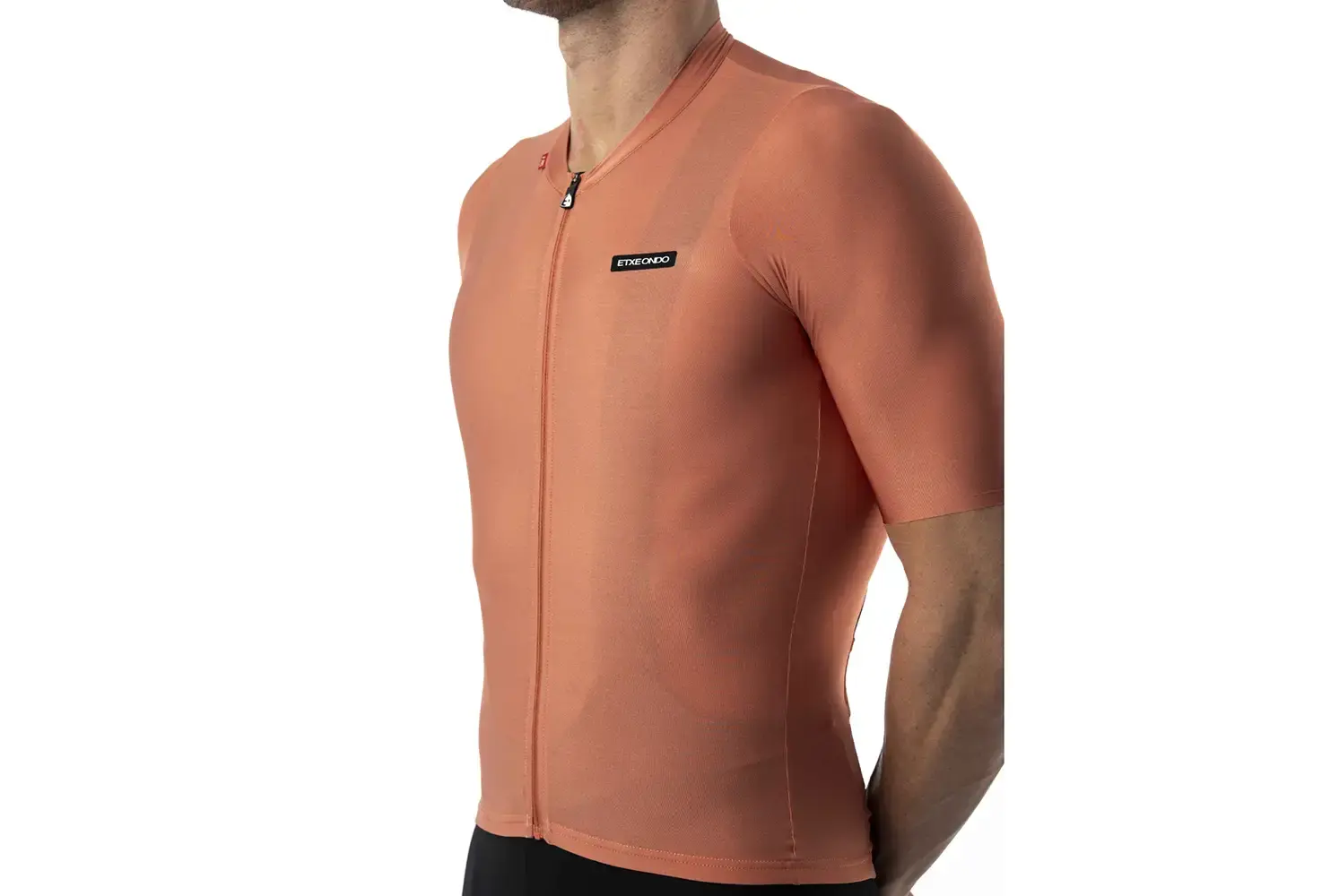 Etxeondo Alde Metalic Fietsshirt Korte Mouwen Oranje Heren