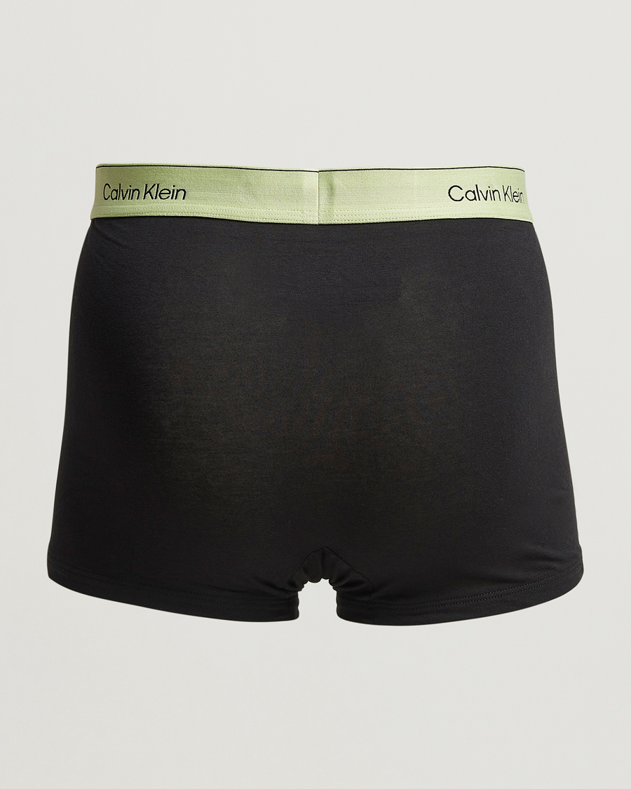 Calvin Klein 3-Pack Icon Cotton Stretch Relaxed Trunk White/Aqua/Green