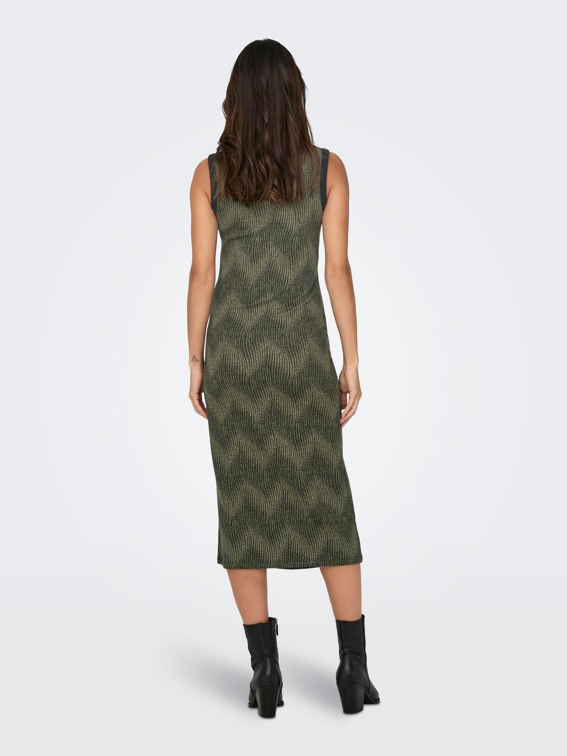 OLMBONITA Langes Kleid Black