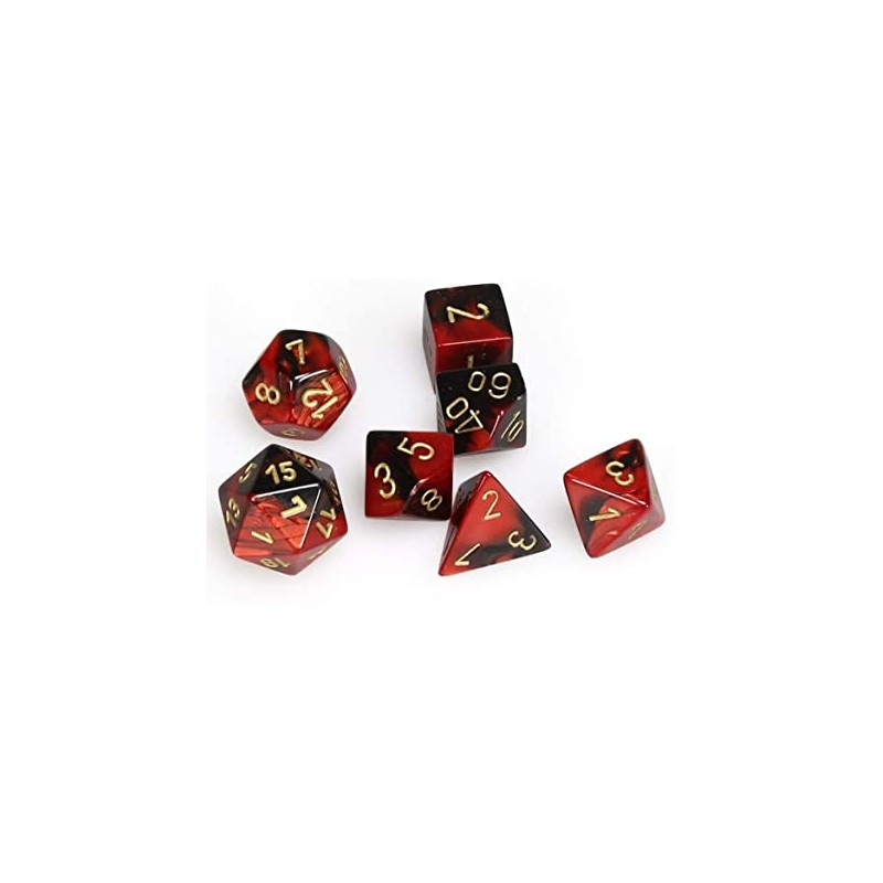 7 dés * gemini * NOIR & ROUGE