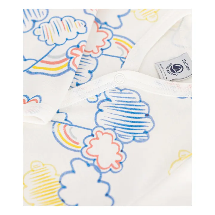 Petit Bateau Pyjama Mika Nuages | Blanc