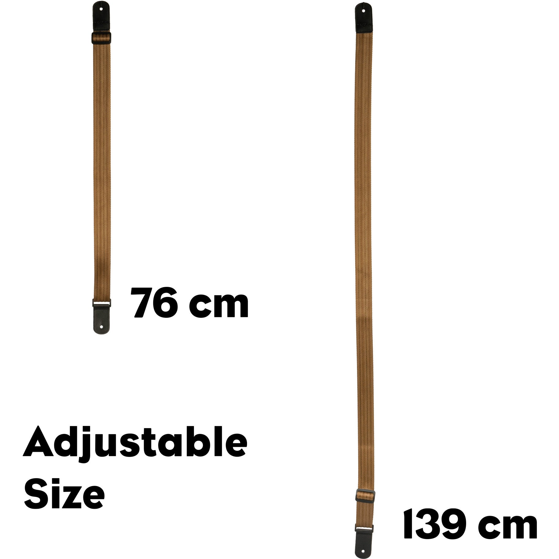 Cascha HH 2203 ukelele draagband nylon bruin