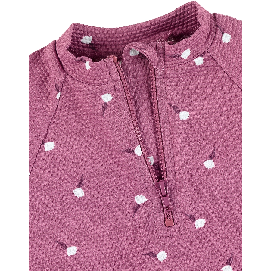 Sterntaler Langarm-Schwimmshirt Blumen purpur