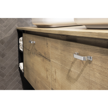 Hermeta meubelgreep handgreep opschroevend 96 mm naturel