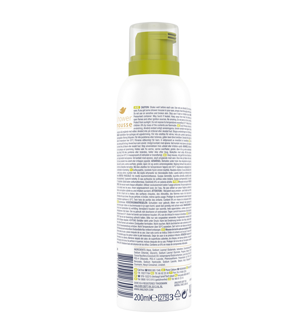 Dove Shower mousse coconut oil (200 ml)