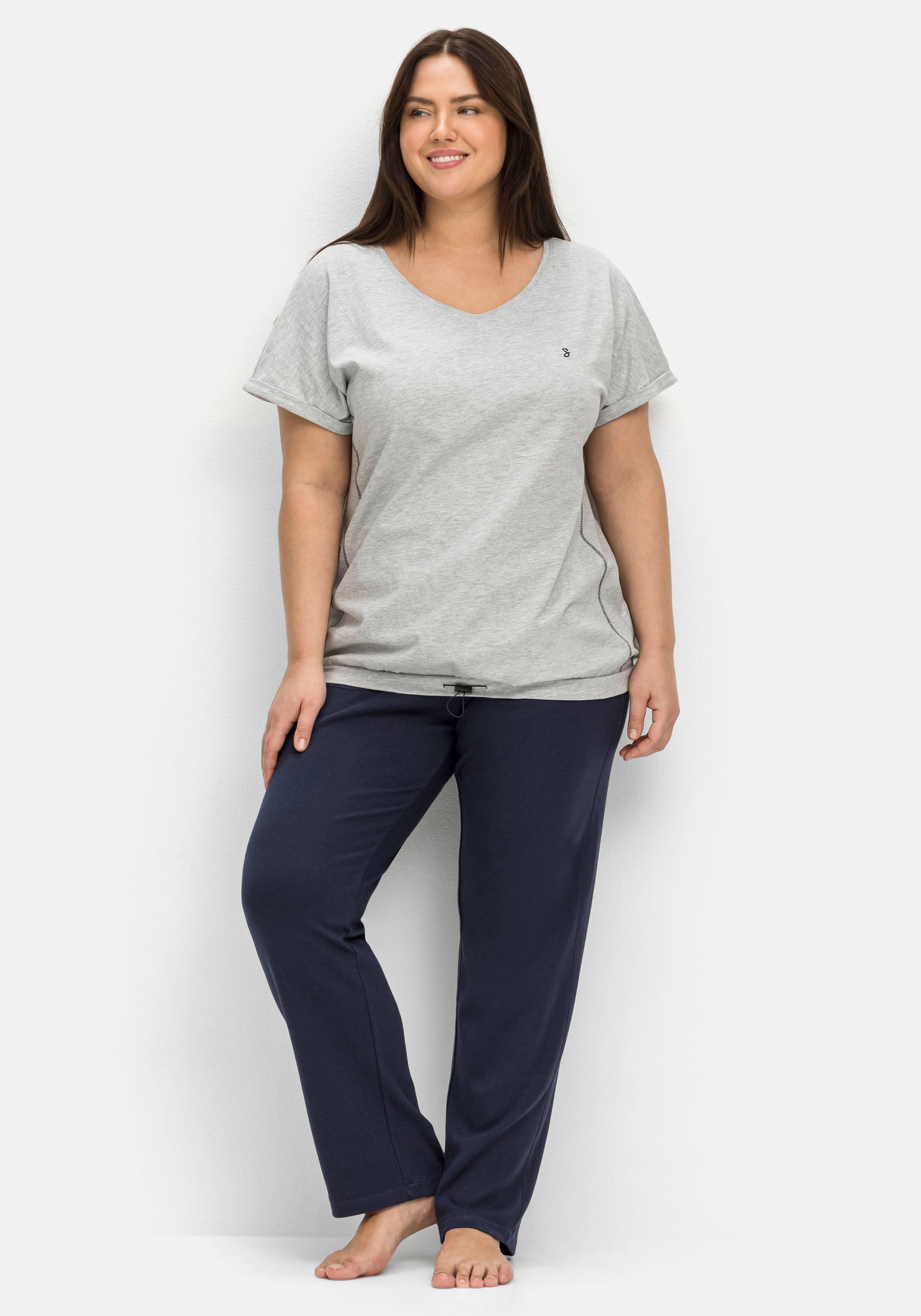 Relaxshirt mit elastischem Saumbund
