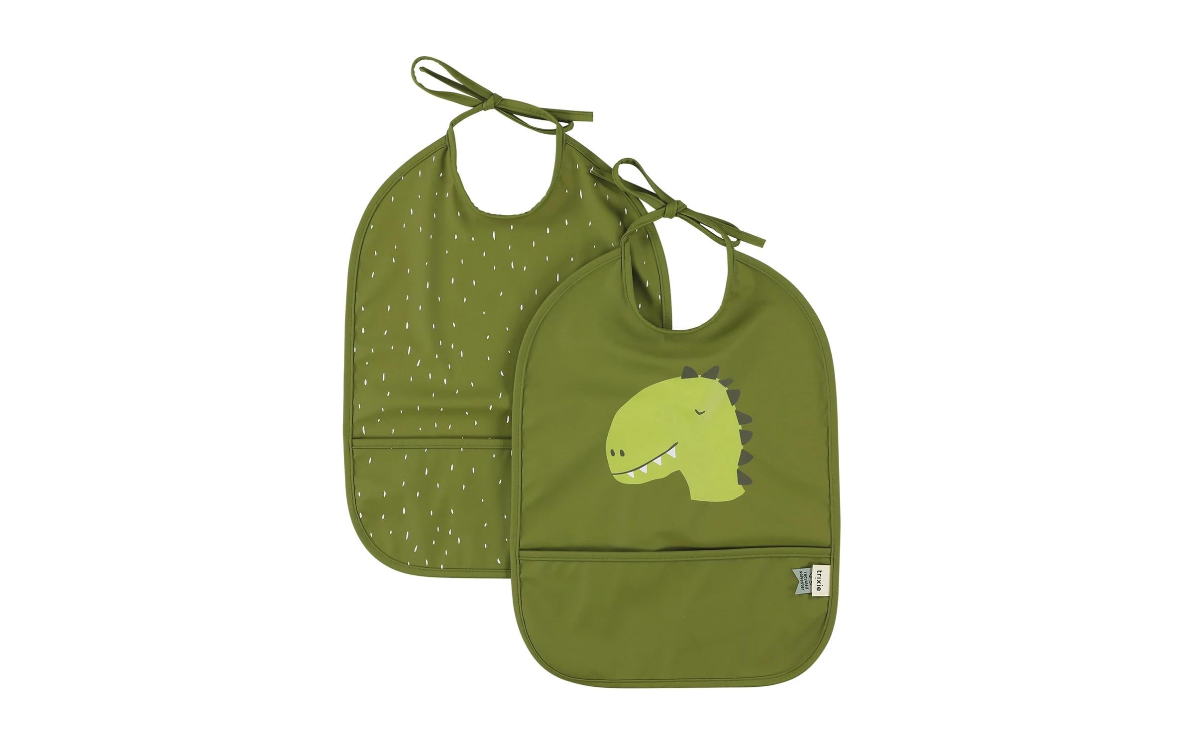 Lätzchen Wasserabweisend 2er-Pack Dino 36 x 27 cmDoppelset mit niedlichem Dino-Design