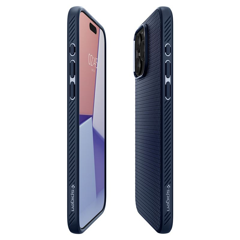 iPhone 15 Pro Liquid Air Case Gummi Hülle (ACS06705) - Navy (Matt)