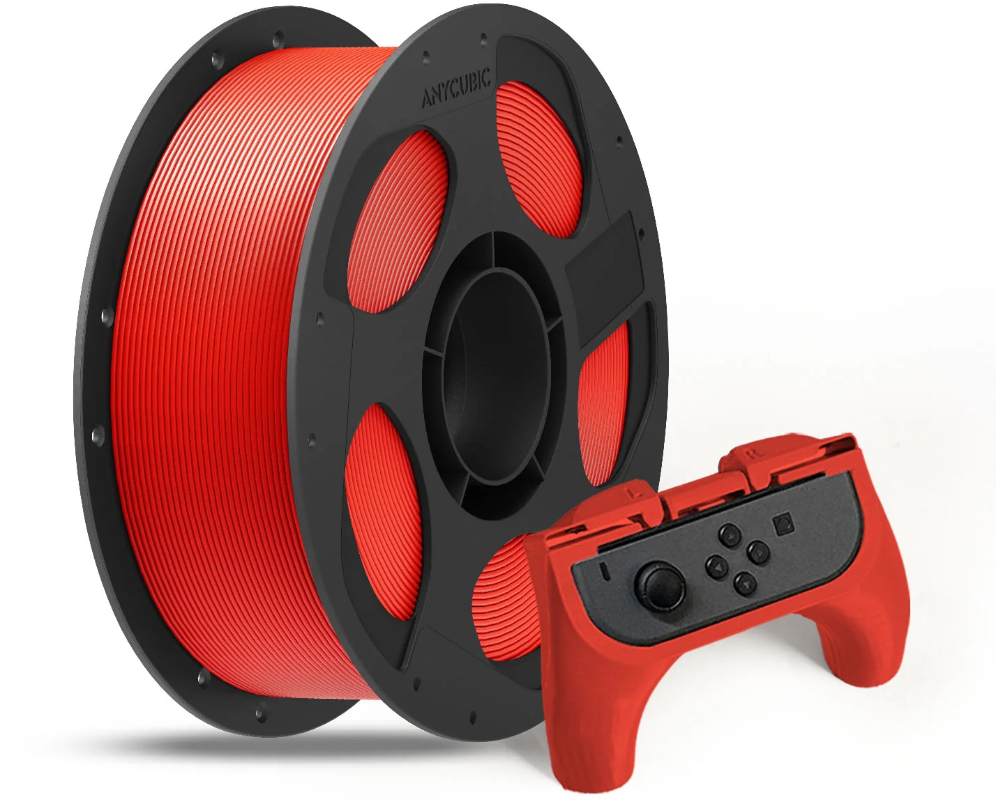 Anycubic  PLA+ Bright Red, 1,75 mm / 1000 g    Technisches PLA+ für stabile, maßhaltige Bauteile in Bright Red
