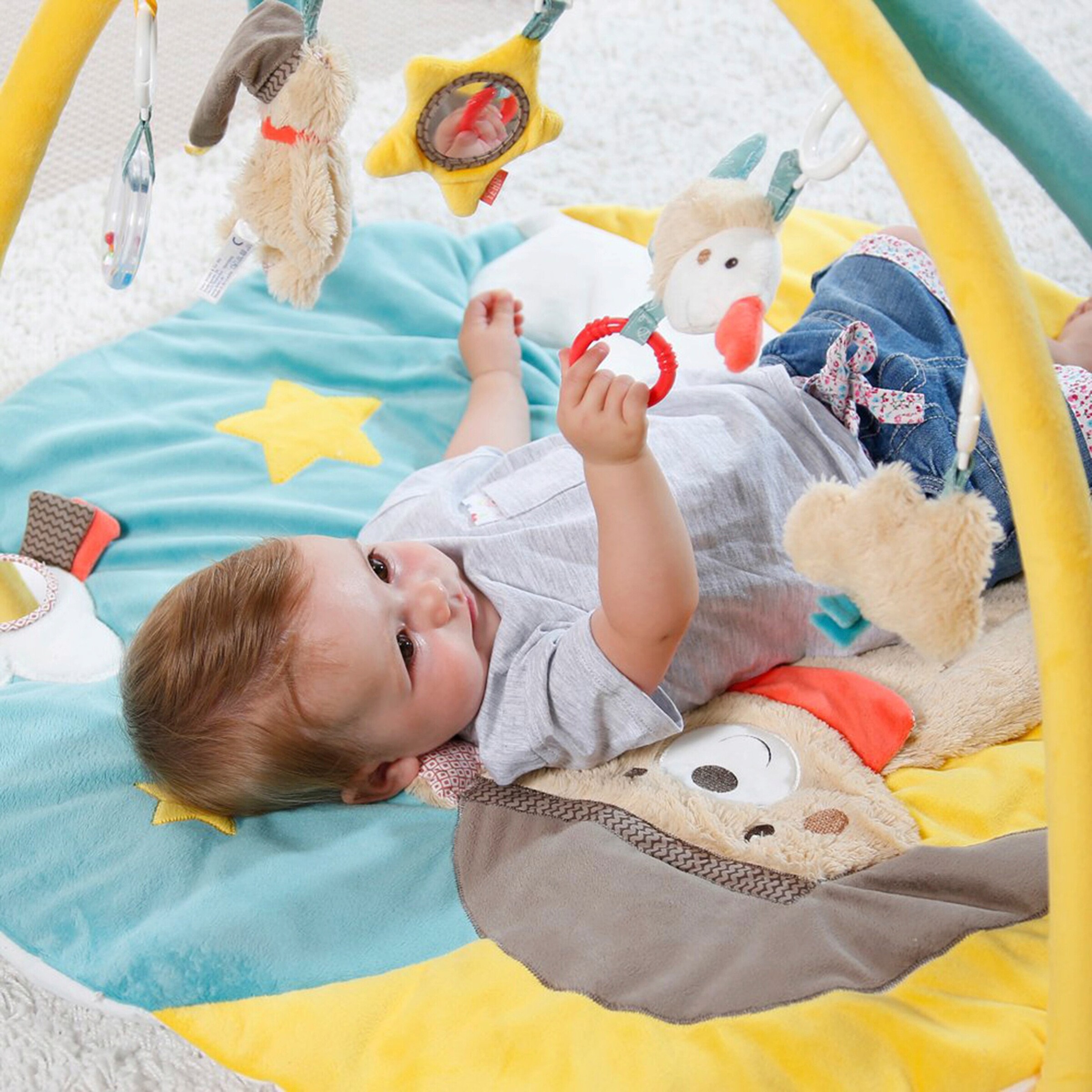 Fehn Spielbogen mit 3-D-Activity-Decke Bär Bruno