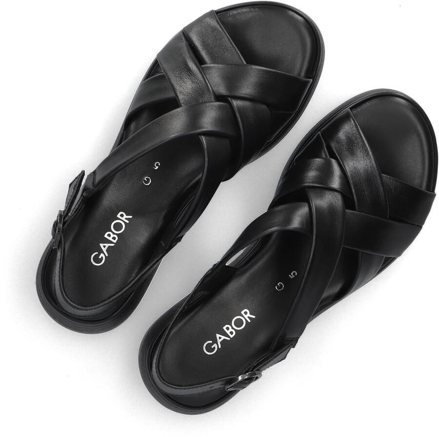 Gabor 743 Loafers Dames Instappers Zwart