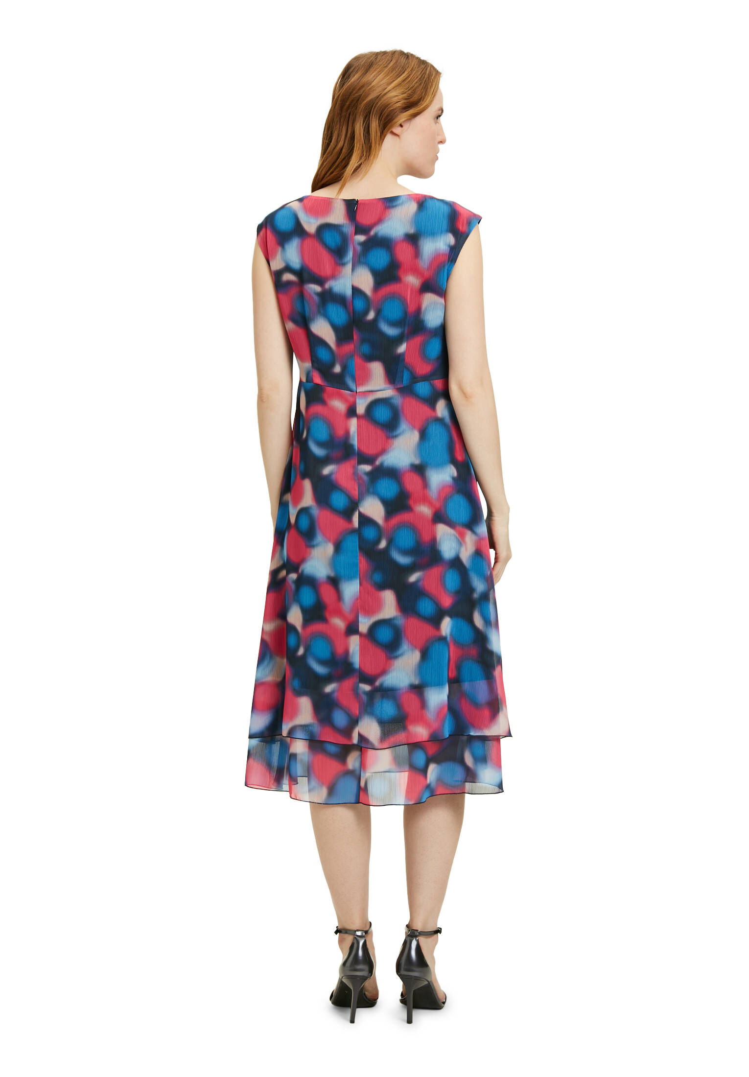 Betty & Co| Damen Midikleid mit Stufen