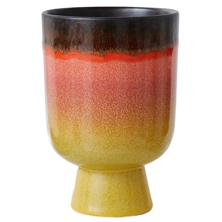 HKliving 70's Ceramic Retro bloempot Fig