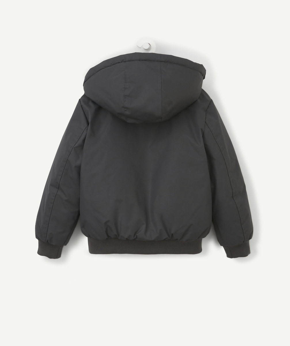 PARKA CAMEL ET MARINE AVEC CAPUCHE ET FOURRURE AMOVIBLE GARÇON