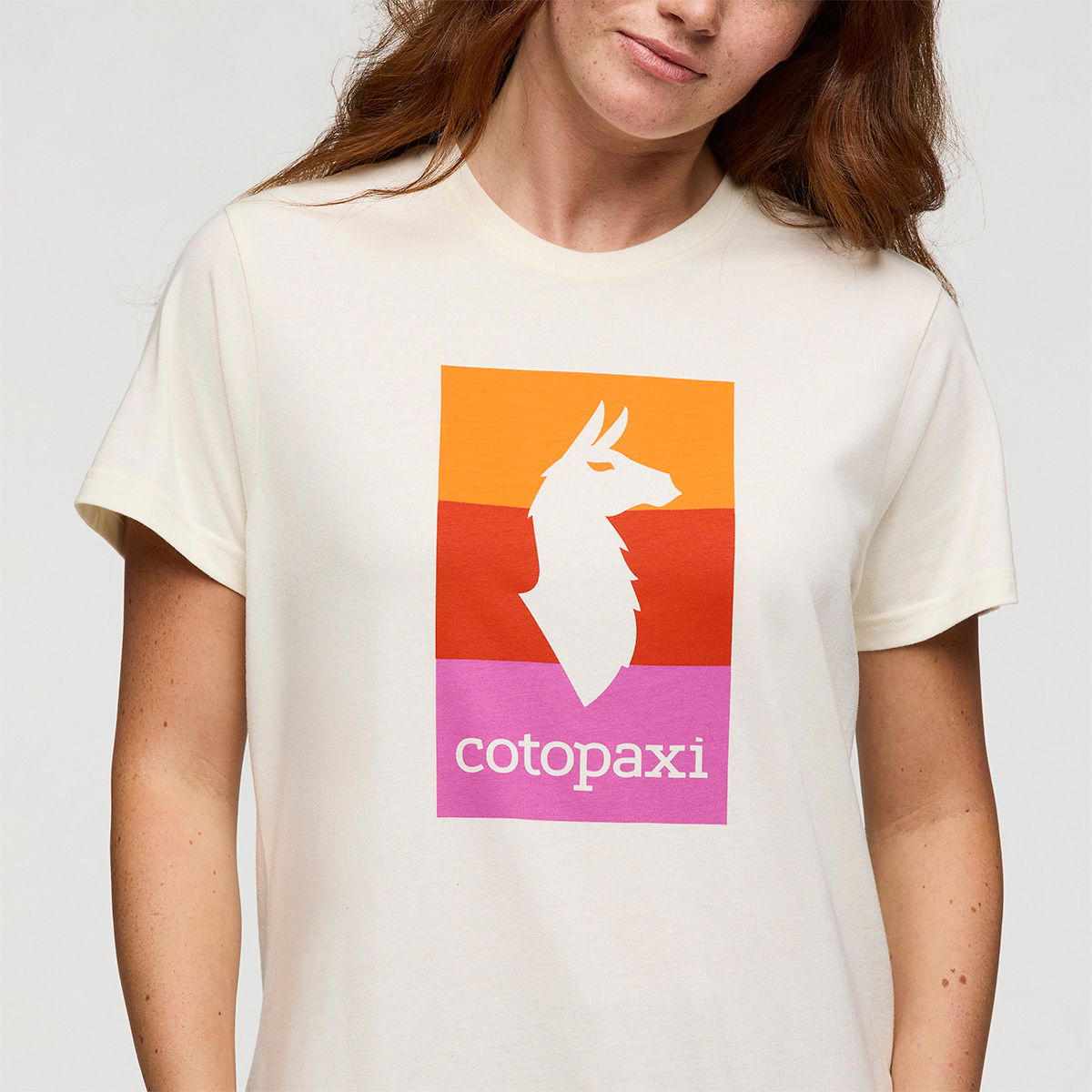 Cotopaxi Llama Block T-shirt, dame (Bone)